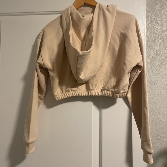 NWOT naked wardrobe cropped cream sweater - Picture 5 of 6